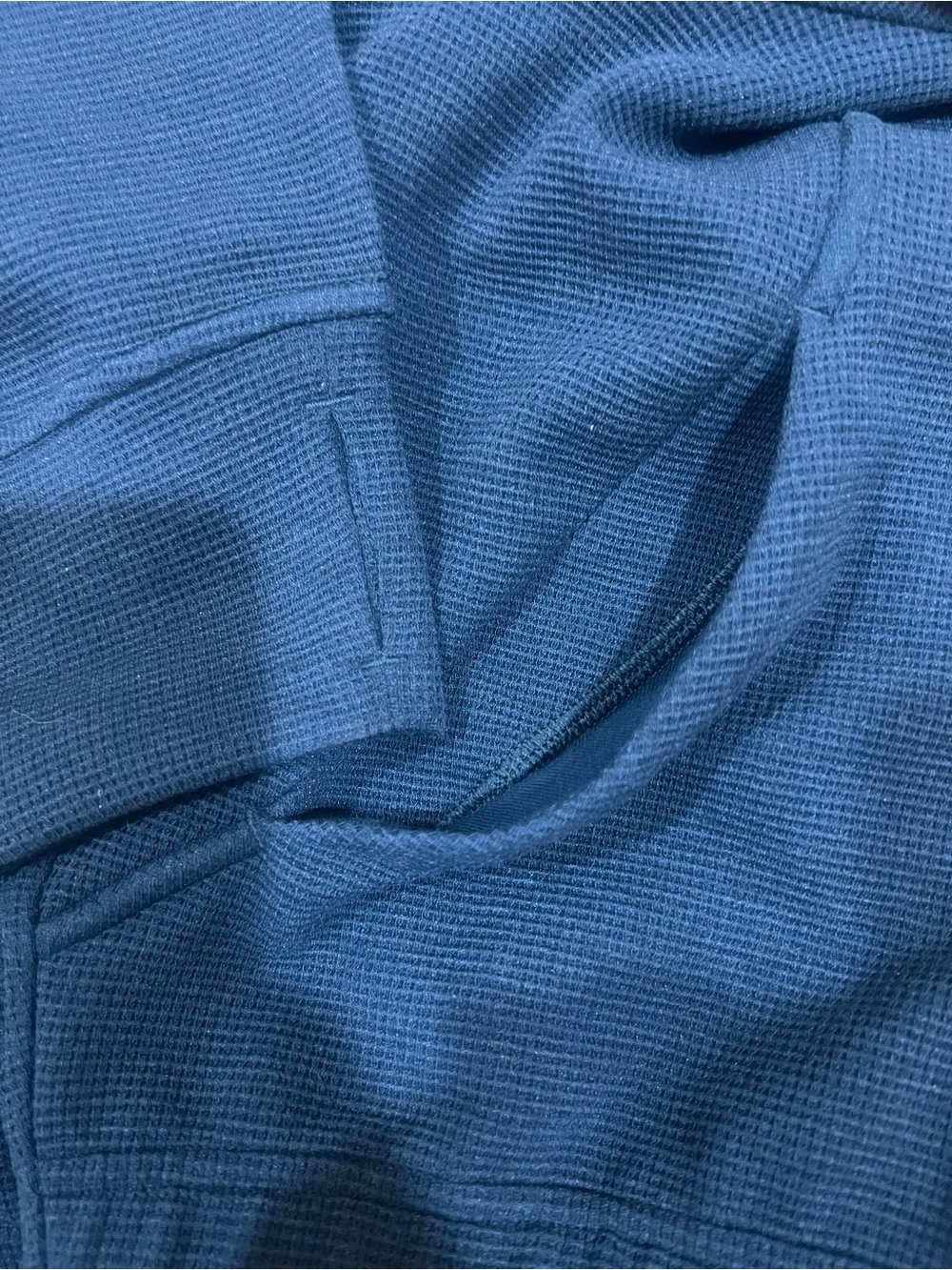 lululemon athletica Women's Half-Zip Scuba Cropped Funnel Neck Waffle size:L - Picture 5 of 6